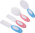 MUELODSIC Hair Wash Brush and Comb Set for Newborns, Soft Nylon Bristles Scalp