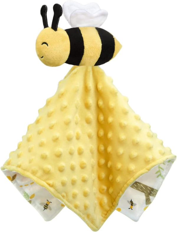 BORITAR Baby Security Blanket, Soft Unisex Lovey Baby Gifts for Newborn Boys and Girls, Baby Bee Stuffed Animal 14