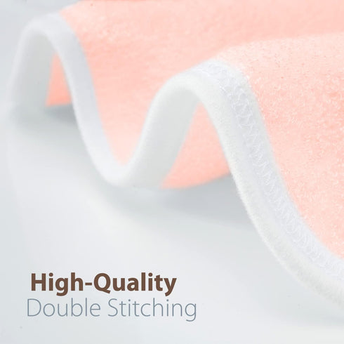 6-Pack MINIBOO Premium Baby Washcloths for Sensitive Skin - Extra Soft and Absorbent Viscose from Bamboo Face Cloths