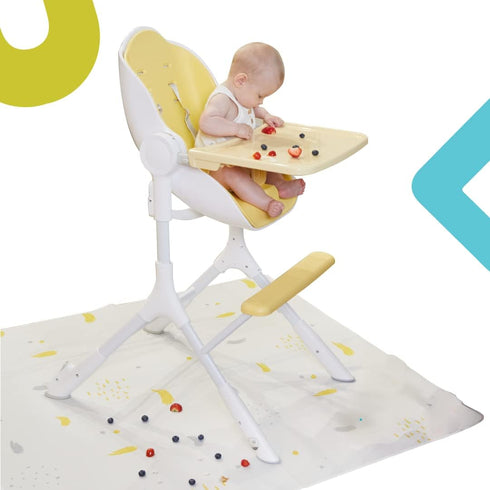 51''x51''| ORIBEL Splat Mat| Baby Splat Mat for Under High Chair| Easy to Clean Mat| Non-Slip Play Mat| Stain & Water