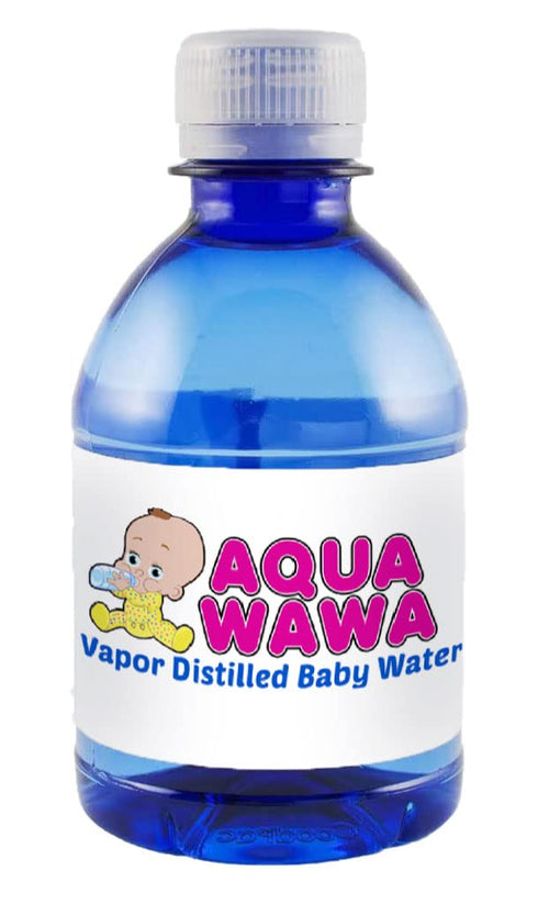 Generic 12 Pack 8 oz Recommended, AQUAWAWA Nursery Water for Babies Bottles Purified Vapor Distilled | Single Serve |