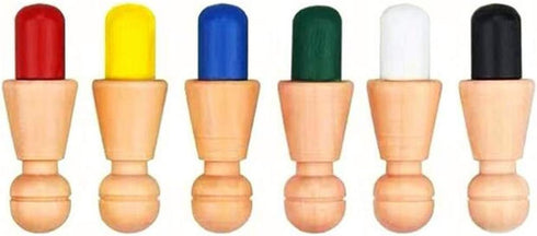 Montessori Material Memory Chess Match Game, Small Cylinder Socket Stacking Sorting Material for Kids