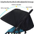 LweiPsqLin UPF50+ Baby Stroller Sun Shade - Waterproof Blackout Cover | Lightweight Lycra with Ventilated Mesh | Fits