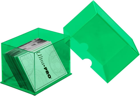 Ultra Pro Eclipse 2-Piece Deck Box, Lime Green - For Pokemon, MTG, Baseball, Basketball, Football Card Storage