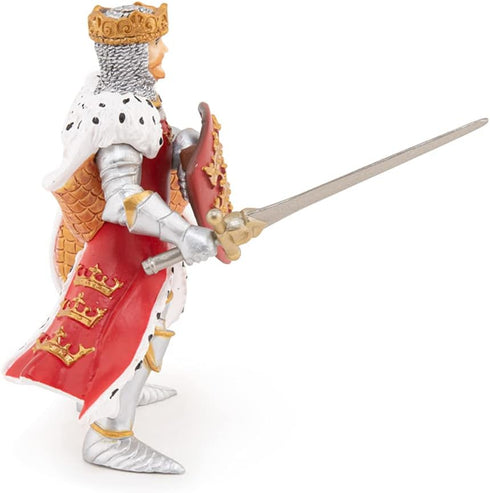 Papo 39950 - Hand-Painted Medieval Fantasy Red King Arthur Figurine - Collectible for Boys and Girls 3 Years Old