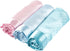 Heavens Cuddles 48"x36" Double Sided Pure Satin Baby Blanket (Light Blue)