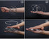 YOFOBU 9 Pack Flow Spinner Ring Arm Magic Spring Arm Flow Sculpture Ring Colored Magic Kinetic Spring Interactive