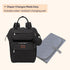 Backpack, Pack BabbleRoo Diaper Bag Multifunction Nappy Changing Bag with Changing Pad, Stroller Straps & Pacifier