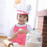 Acekid Set Kids,11pcs Chef for Kitchen Costume Role Play Kits, Girls Apron with Chef Hat,Cooking Mitt and Cookie