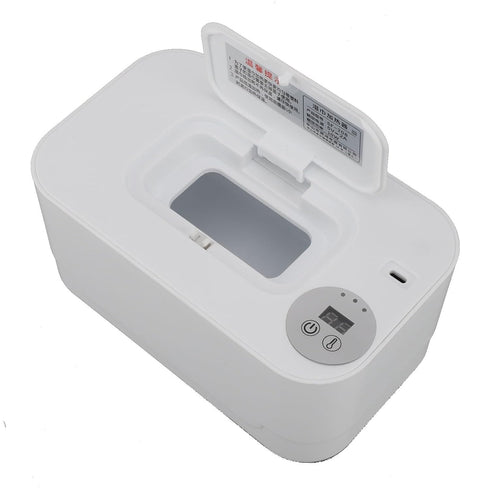 Focket Baby Wipes Dispenser, Temperature Adjustable Wipe Holder Portable USB with Night Light, Multifunctional Wipes