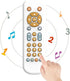 Baby TV Remote Control Toy with Light and Sound, Early Educational Music Toy, Gift for 6 Months+ (White)