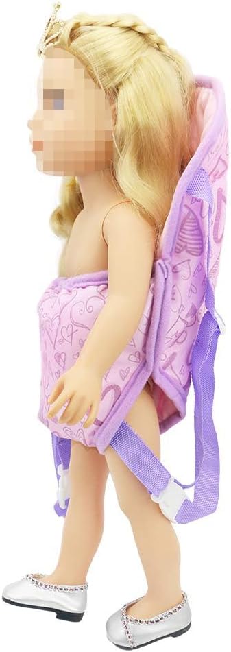 SOTOGO Baby Doll Carrier, Doll Backpack Carrier for American Dolls 15 Inch to 18 Inch