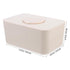 LOPUNER Sealed Silicone Tissue Box Cover with Lid, Wet Wipes Dispenser for Home and Car, Beige Napkin Storage Case