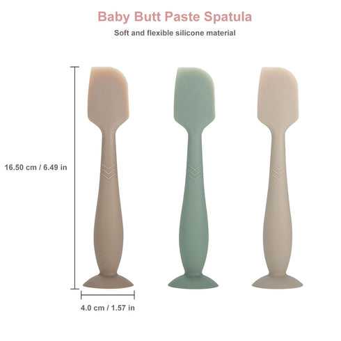 QYG 3 pack Baby Diaper Cream Spatula, Baby Butt Paste Spatula, Diaper Cream Applicator for Newborn Babies, Diaper Cream