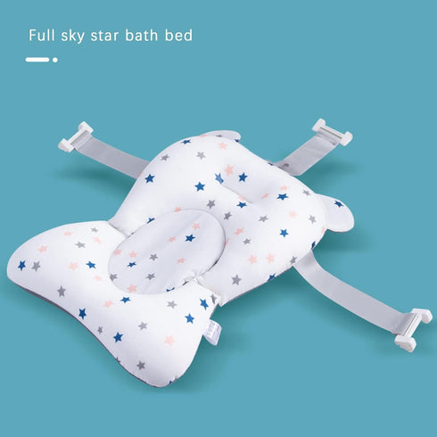 Gliswaieuznd 28cm*43cm*26cm) Baby Bath Cushion Pad Newborn Bathtub Mat Infant Bath Supporter Net Baby Bathtub Pillow
