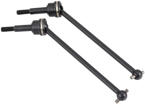 RC Car Drive Shaft, 2 Pcs Metal Front Rear Universal Drive Shaft for HIMOTO E10MTL E10MT (Black)