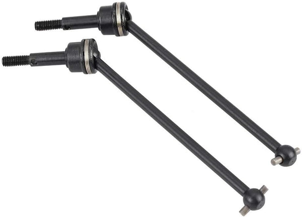 RC Car Drive Shaft, 2 Pcs Metal Front Rear Universal Drive Shaft for HIMOTO E10MTL E10MT (Black)
