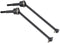 RC Car Drive Shaft, 2 Pcs Metal Front Rear Universal Drive Shaft for HIMOTO E10MTL E10MT (Black)