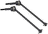 RC Car Drive Shaft, 2 Pcs Metal Front Rear Universal Drive Shaft for HIMOTO E10MTL E10MT (Black)