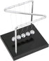Z-Shape Newton's Cradle Balance Ball, Classic Wood Base, Metal Pendulum Balls Physics Science Ornament