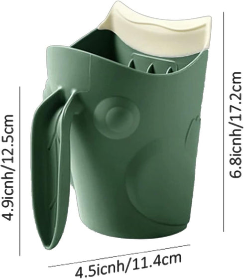FeiYeup Bath Rinse Cup For Baby For Frog Shape Baby Bath Cup Hair Shampoo Rinser For Bath Wash Cup Shower Washing