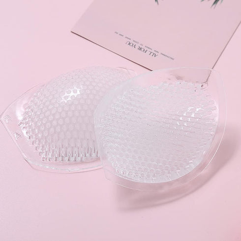 Lady Women Reusable Silicone Bra Inserts, Waterproof Breathable Gel Breast Enhancers for Swimsuits