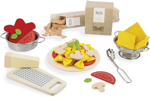 Janod - Pasta Mix - Pasta Set - Pretend Play Kitchen &