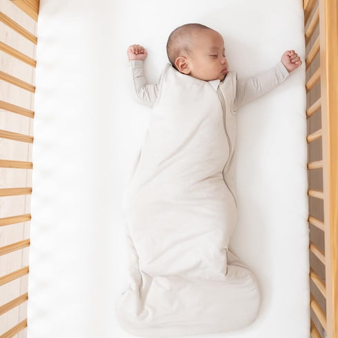 Ultra-Gentle Standard Fitted Crib Sheet in Cloud by Kyte Baby