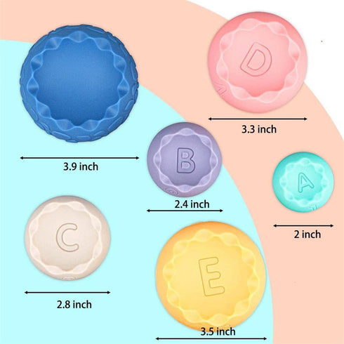 HAHAone 6 9 12 18 1 2 3 Baby Sensory Balls Teething Toys Months Soft Building Blocks Toddlers Montessori Fine Motor