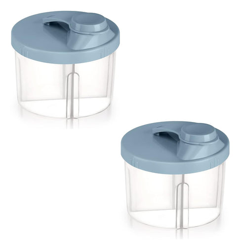 Accmor Baby Formula Dispenser On The Go, Non-Spill Rotating Four-Compartment Formula Container