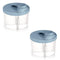 Accmor Baby Formula Dispenser On The Go, Non-Spill Rotating Four-Compartment Formula Container