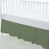 100% (28" 52" 14") 800 Count 14" Egyptian Cotton, Nursery Crib Toddler x + Thread Crib Skirt Dust Ruffle, Bedding