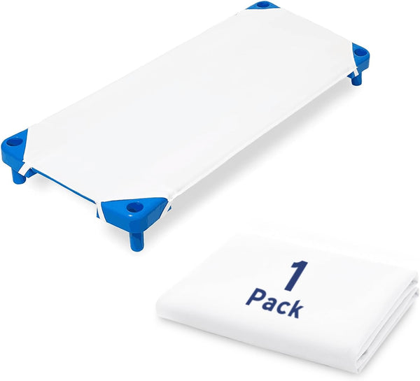 Cot Sheets for Daycare, Standard Size, 23" x 51", Toddler Cot Sheets, Breathable Microfiber Sheet Cover for Preschool