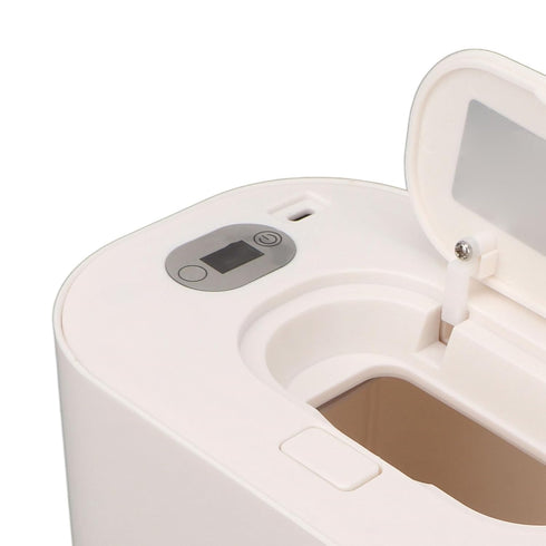 HURRISE Wet Wipe Warmer, Large Capacity LED Screen Heated Wipes Dispenser,Baby Wet Wipes Dispenser Portable Baby Wet