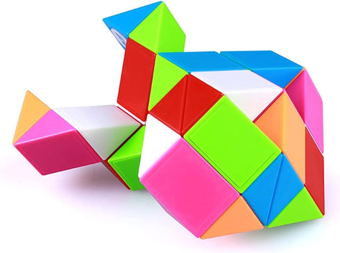 TANCH (36 1PACK) Fidget Magic Snake Cube Puzzles Twist Ruler Speed Cubes Brain Teaser Game Toys for Kids Block