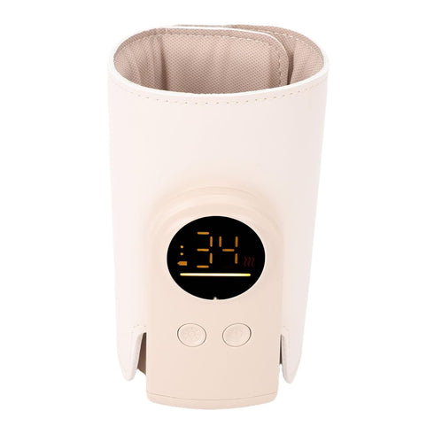 SIXRUN Constant Temperature Baby Bottle Warmer with Insulated Sleeve, USB Rechargeable, Travel