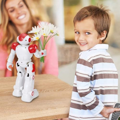 Programmable 3 4 5 6 7 8 KingsDragon RC Robot Toys for Kids, Gesture & Sensing Remote Control Smart Robot for Age Year