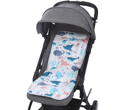 Universal Baby Stroller Seat Liner, Soft Cotton Cushion Insert, Breathable Mat for Pushchair