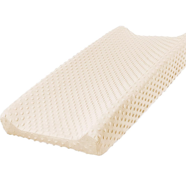 Owlowla Changing Pad Cover, Soft Minky Dots Changing Table Sheets for Baby Boy and Girl (Cream)
