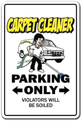 Carpet Cleaner Decal Parking Cleaning Steam Shampooer Rug | Indoor/Outdoor | 12" Tall