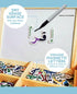 ILM Toolbox Build-A-Word Magnetic Arabic Letter Alphabet Set, 143 Wooden Letters, Dry Erase Board