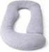 Generic Luxury U Shaped Body Pillow for Pregnancy - Soft Velvet Maternity Pillow
