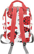 NZOOHY Backpack Mommy DayPack Red Hearts Ladybird Personalized Diaper Bag with Name,Custom Bag Nursing Baby Bags Travel