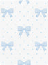 CZXW 52" 28" Watercolor Bows Blue Crib Sheets Fitted x Natural Cotton Soft & Breathable for Baby Crib Mattress