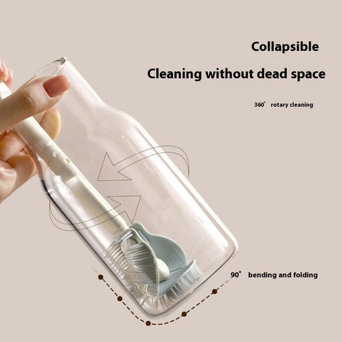 Tyxzle Silicone Bottle Brush, Cup Brush. Detachable Brush Head Handle, Perfect for Cleaning Bottles and Cups