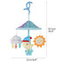 Baby Pram Mobile Toy for Pack and Play - Car Roof Handle Toys with Soft Rattle for 0 Months+ (Sky)