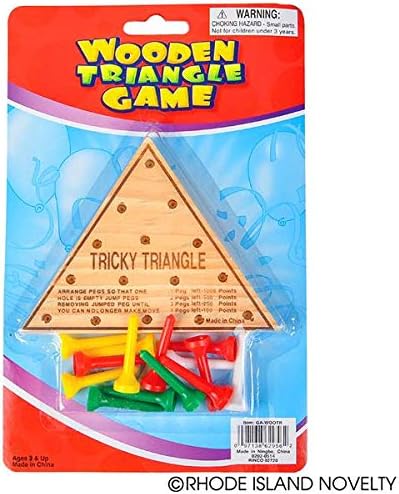 4.5" Wooden Triangle Game by Rhode Island Novelty
