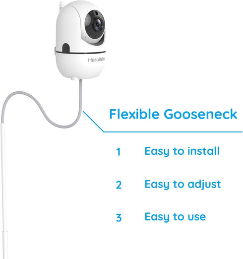 HelloBaby HB6550/ HB6560/ HB65/ HB6148/ HB6351/ HB40/ HB6339 Baby Monitor Floor Stand - Adjustable Height Camera Mount