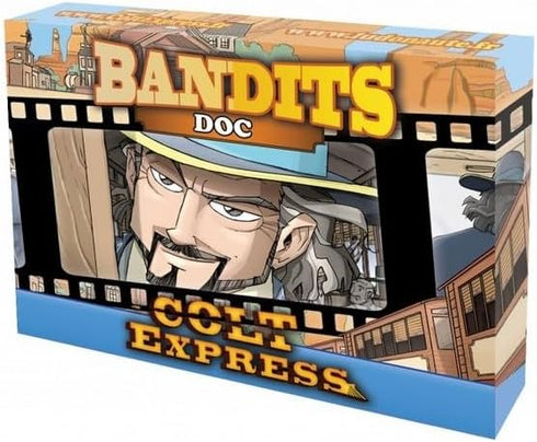 Colt Express Doc BANDIT PACK - New Game Mode Mini-Expansion! Wild West Adventure Game, Strategy Game for Kids & Adults, Ages 10+, 2-6 Players, Made by Ludonaute
