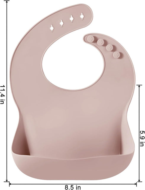 PandaEar 12PCS Silicone Baby Feeding Set, 2 Sectioned Suction Plate, 2 Bibs, 2 Toddler Cups, 4 Spoons & 2 Forks